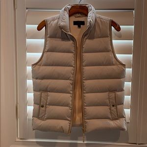 J crew puffer gilet with side zippers